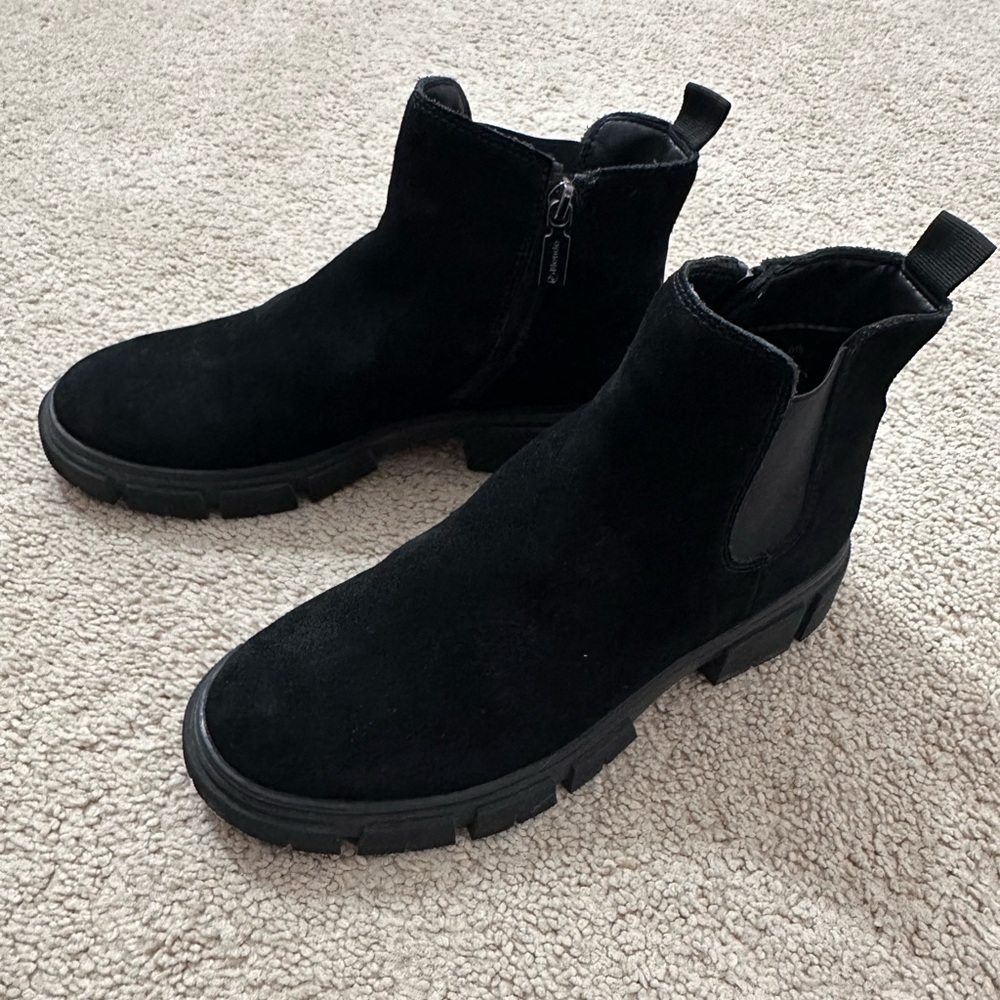 Black Suede Ankle Boots